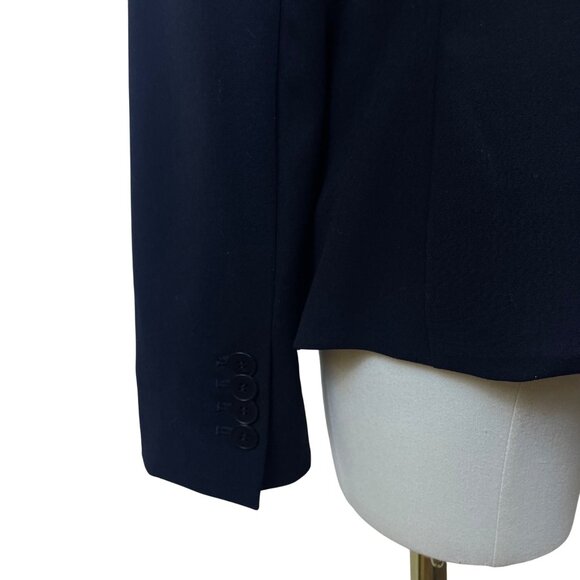 Aqua Women's Black Studded Collar Blazer Size 6 Stylish One Button - Picture 6 of 8